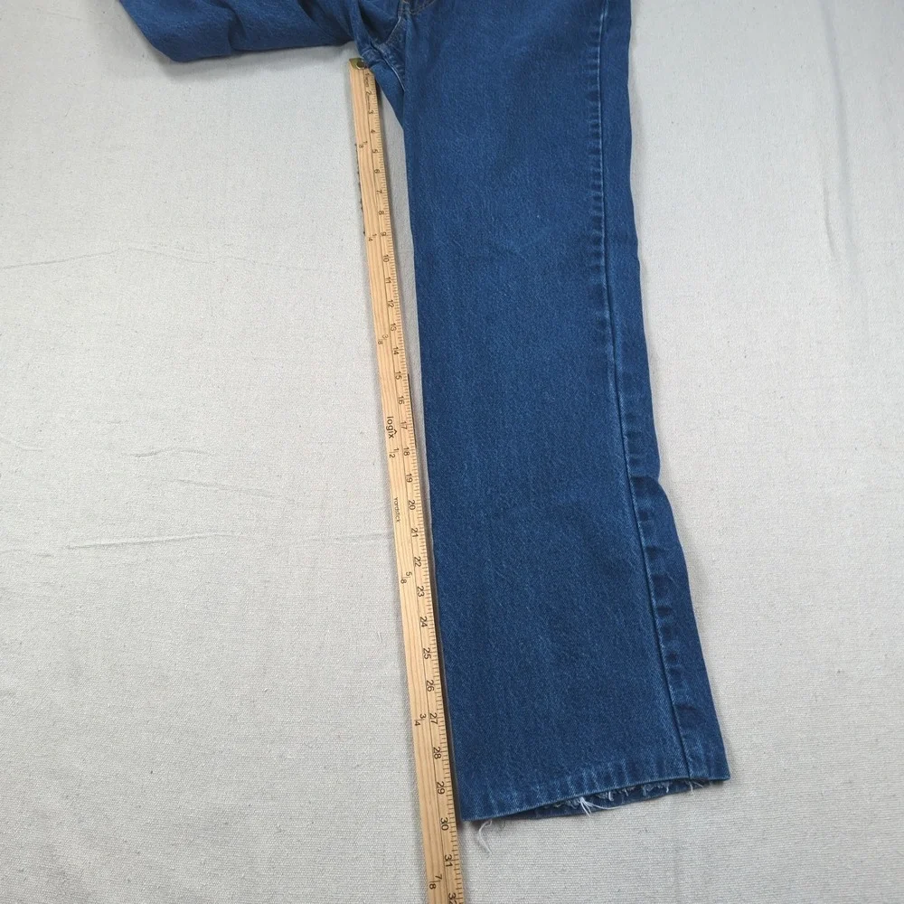 Vintage Levis Jeans Mens 34x30*‎ Blue 517 Boot Cut Orange Tab Hemmed 70s 80s
